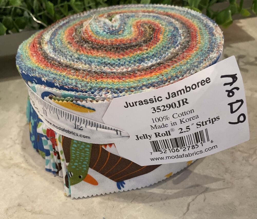 RARE HTF Discontinued Moda Jurassic Jamboree Jelly Roll 2.5" Strips HTF Fabric